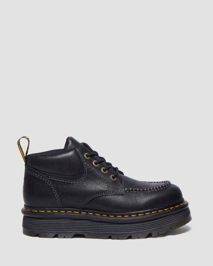 Zebzag Leather Casual 4-Eye Lace-Up Boots
