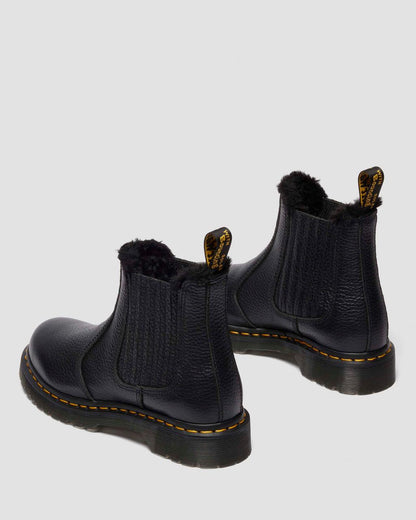2976 LEONORE II FAUX FUR LINED SOFT LEATHER CHELSEA BOOTS