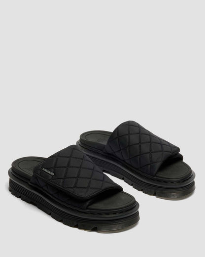 Zebzag Quilted Canvas Platform Slides