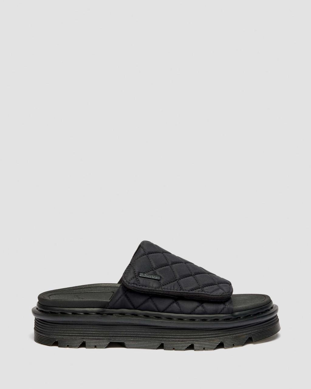 Zebzag Quilted Canvas Platform Slides