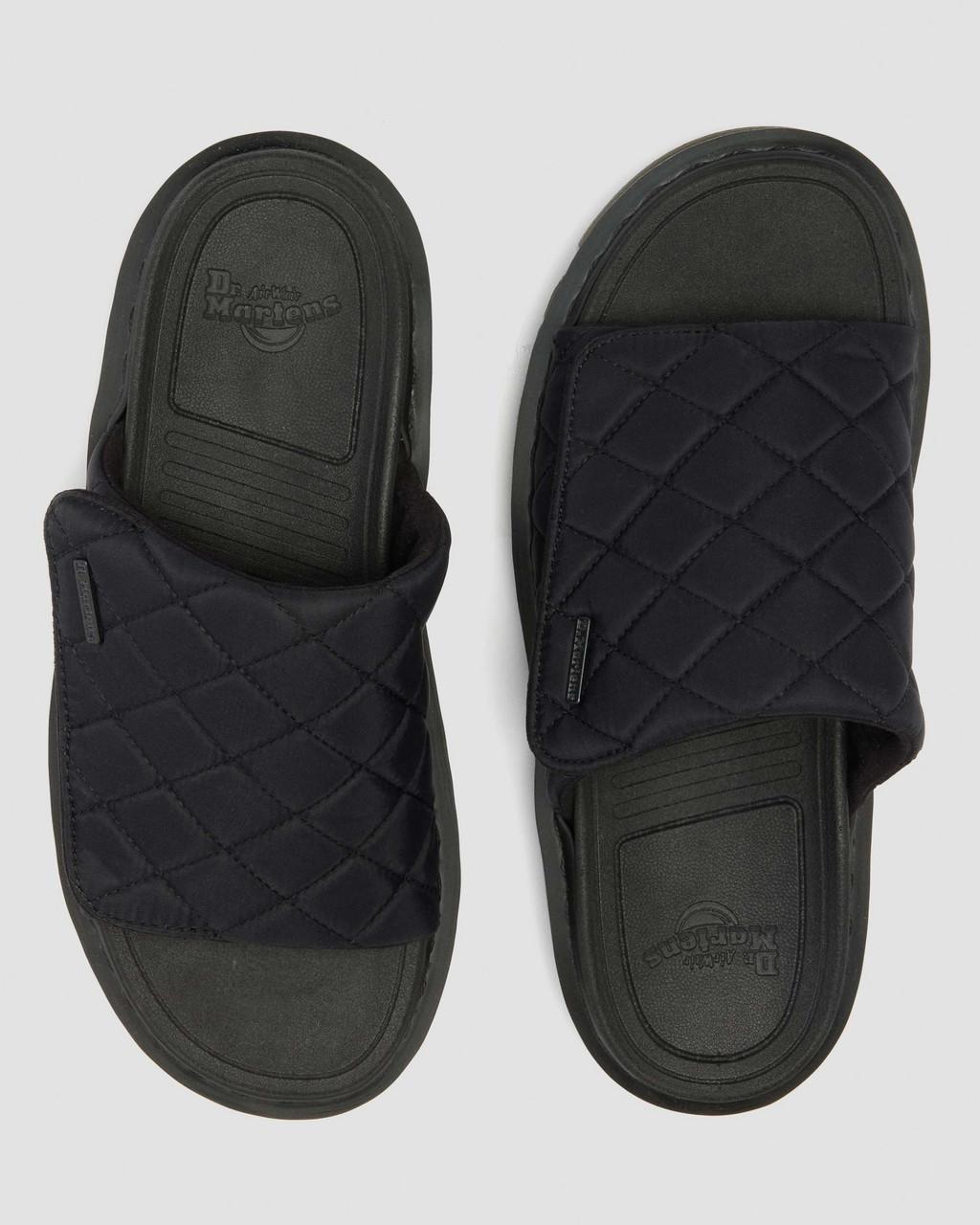 Zebzag Quilted Canvas Platform Slides