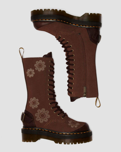 1B99 Dunnet Flower Suede Platform Boots