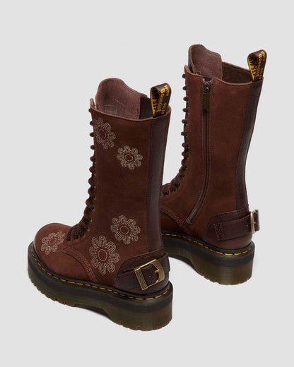 1B99 Dunnet Flower Suede Platform Boots