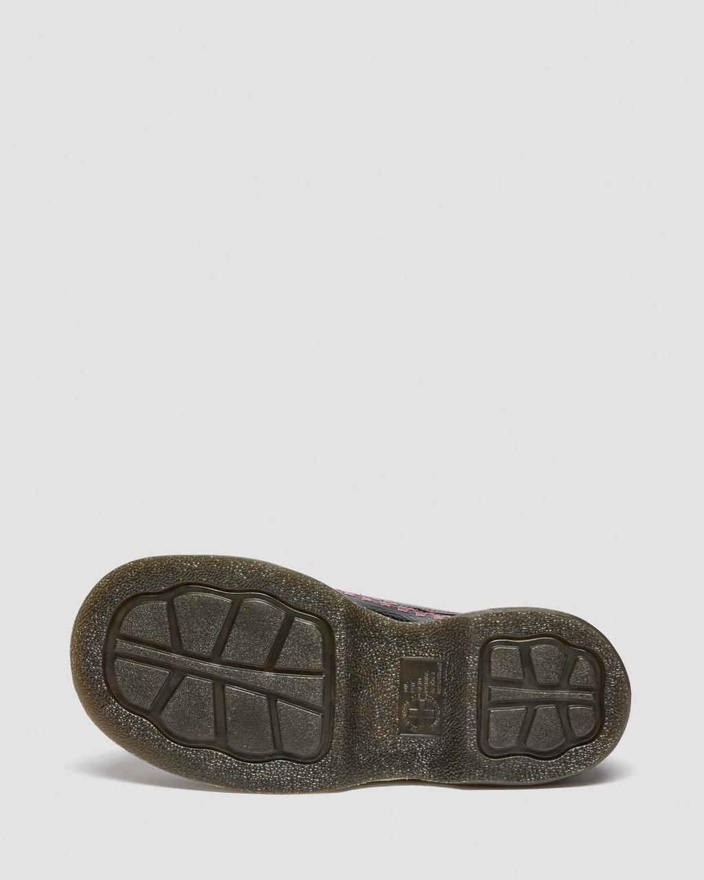 Buzz 5-Eye Distressed Patent Leather Shoes
