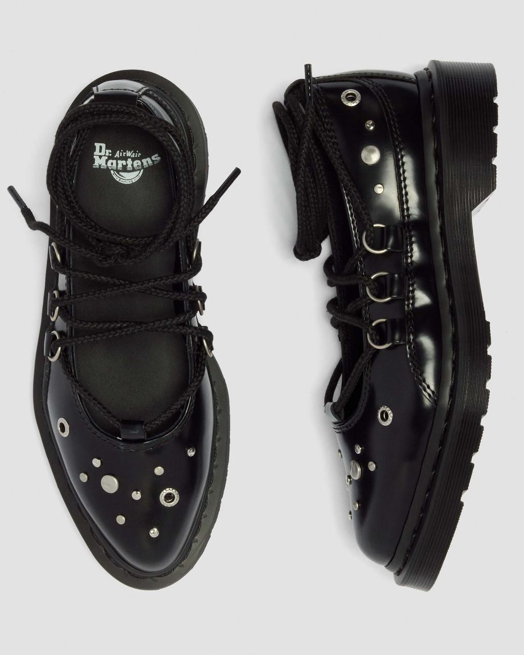 ELPHIE II STUDDED BUTTERO LEATHER BALLET FLATS
