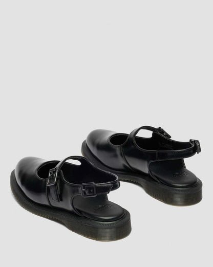 Madaline Mary Jane Smooth Leather Sling Back Shoes