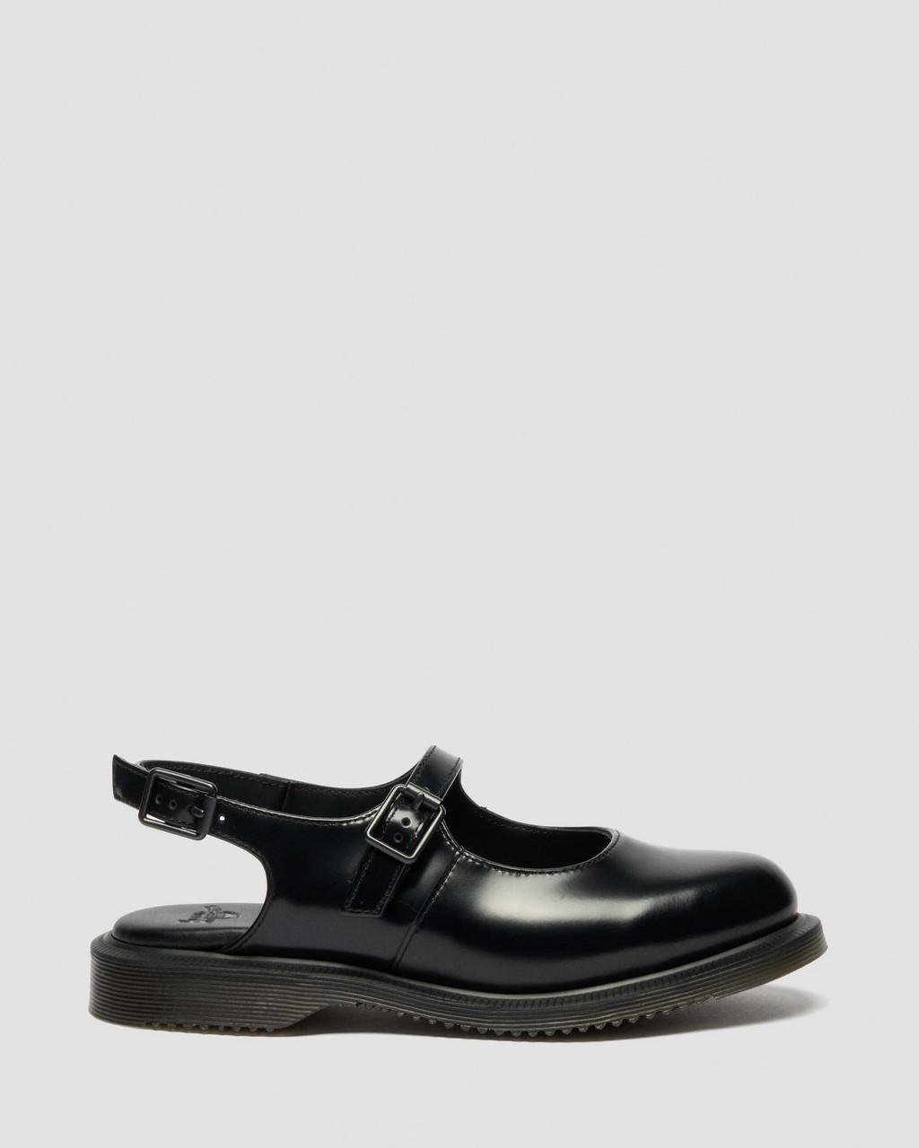 Madaline Mary Jane Smooth Leather Sling Back Shoes
