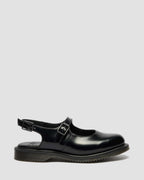 Madaline Mary Jane Smooth Leather Sling Back Shoes