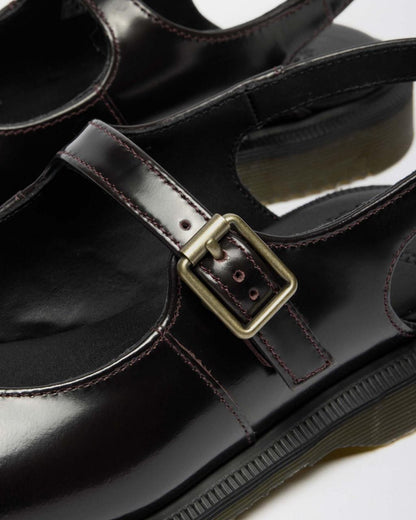 Madaline Mary Jane Rub Off Leather Sling Back Shoes