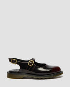 Madaline Mary Jane Rub Off Leather Sling Back Shoes