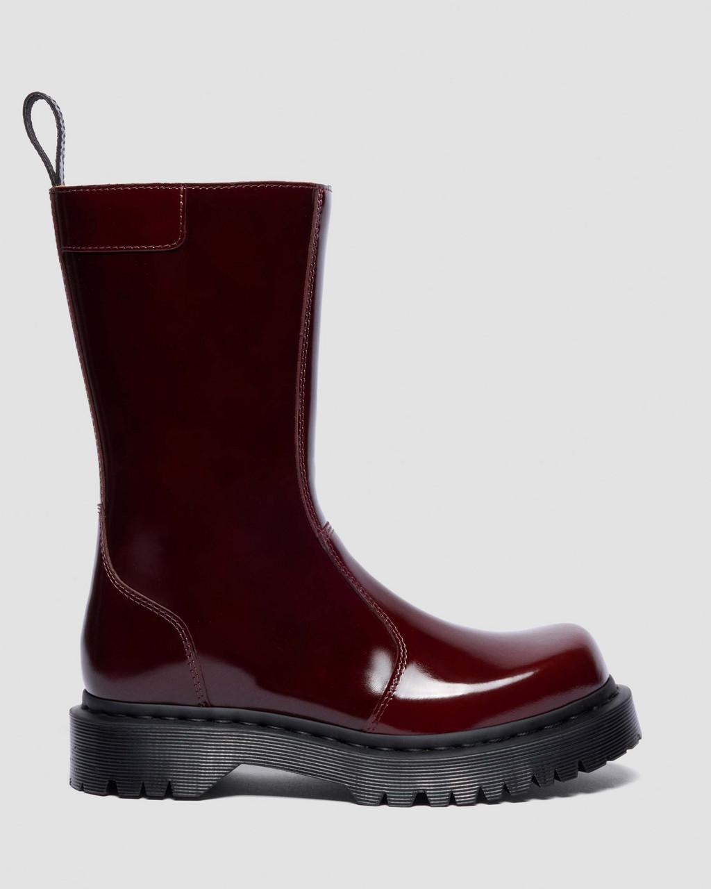 Rejena Laquered Leather Boots