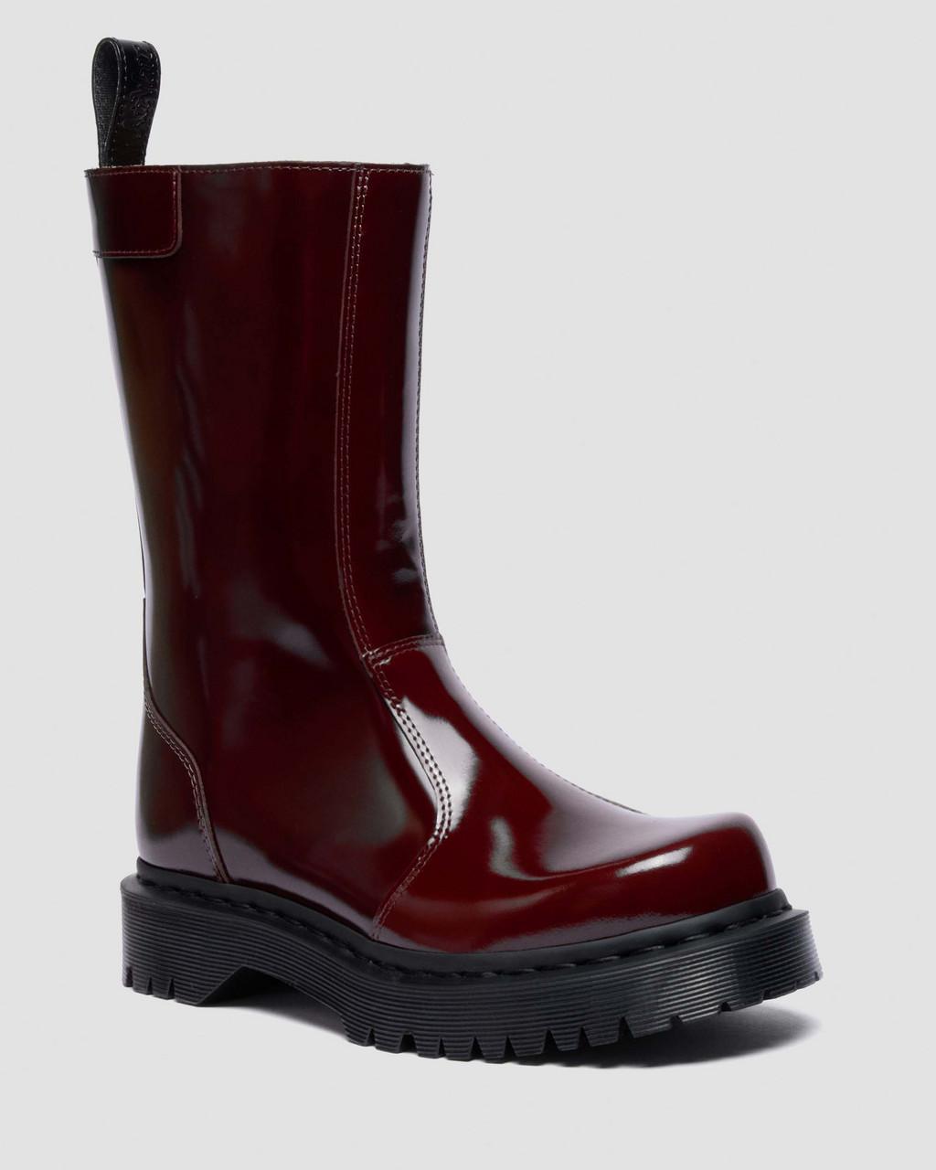 Rejena Laquered Leather Boots