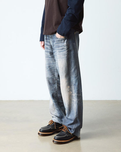 Lowell Wild Grain Leather Moc Toe Shoes