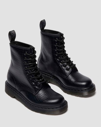 1460 Croc Emboss Leather Boots
