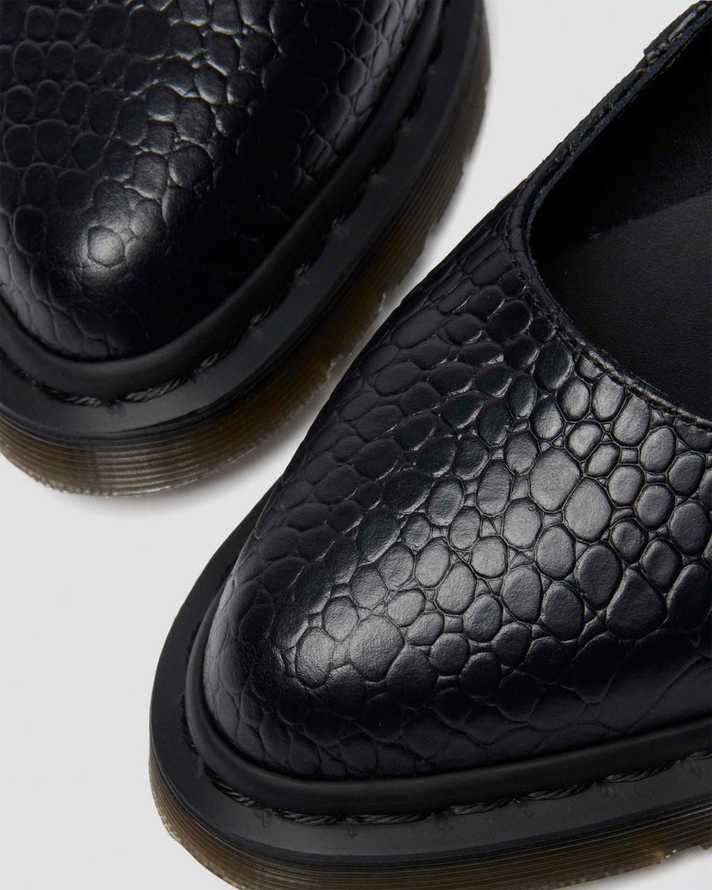 Elphie Mary Jane Emboss Leather Shoes