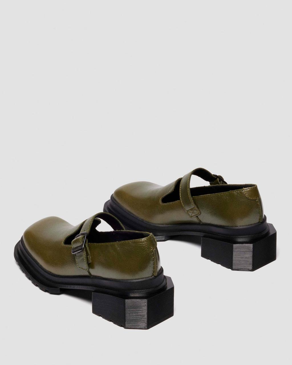 Maybole Mary Jane Square Toe Leather Shoes