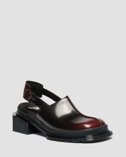 Maybole Square Toe Rub Off Leather Mules