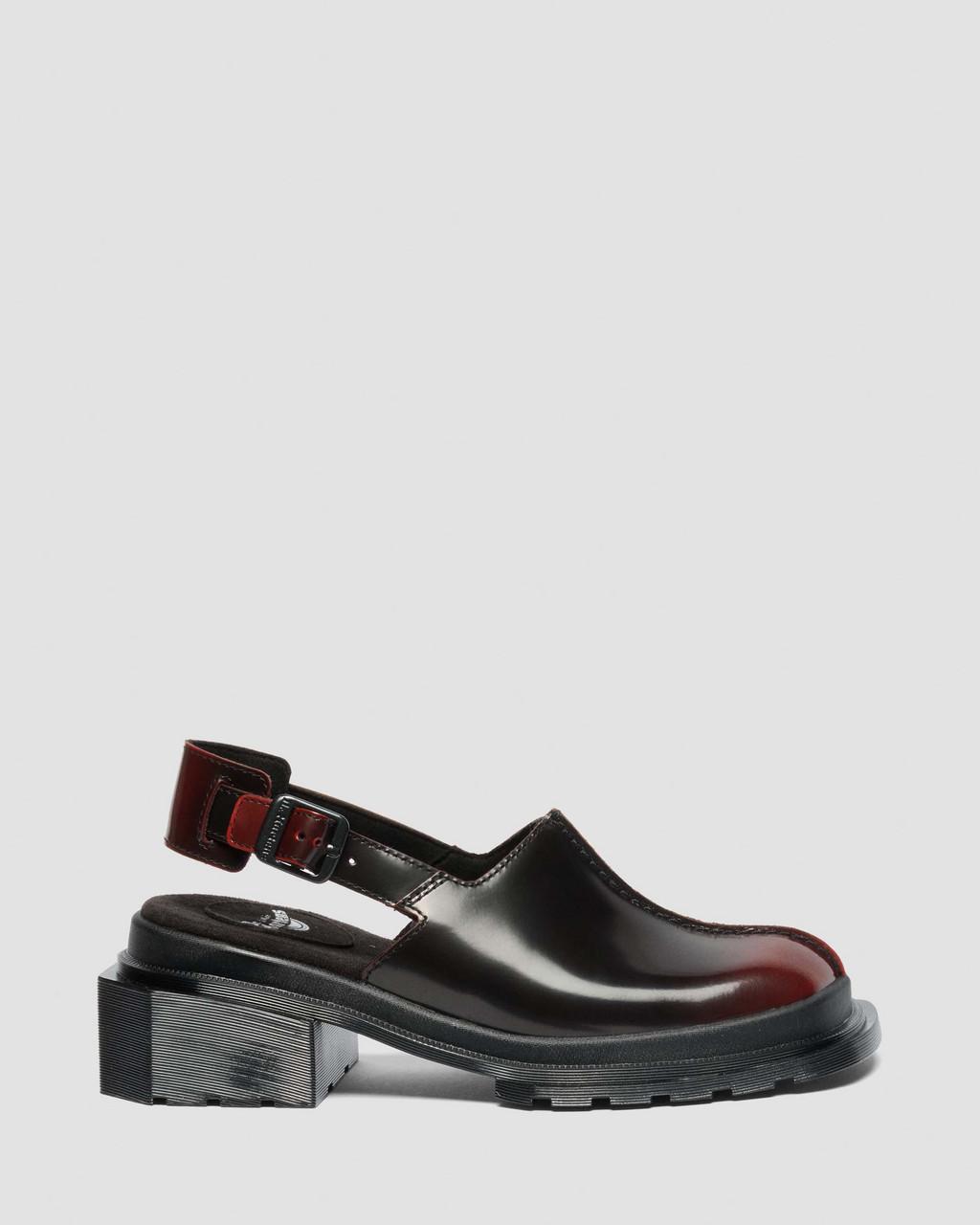 Maybole Square Toe Rub Off Leather Mules