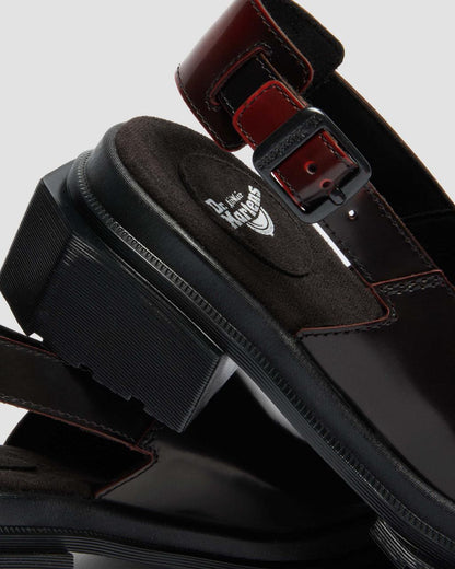 Maybole Square Toe Rub Off Leather Mules
