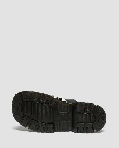 Mattison Slide Dalmatian Hair On Leather Sandals