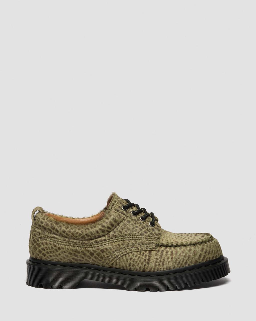 Lowell Hair On Leather Moc Toe Shoes