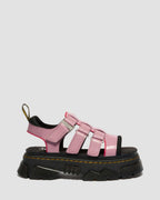 Mattison Three Strap Soft Patent Leather Sandals