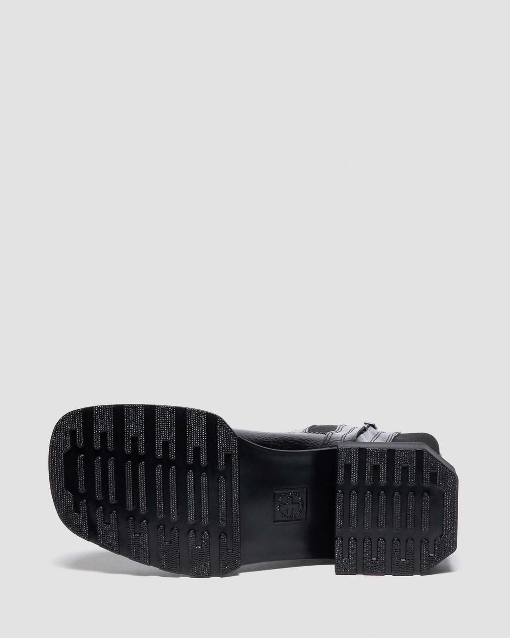 Maybole Hi Square Toe Patent Chelsea Boots