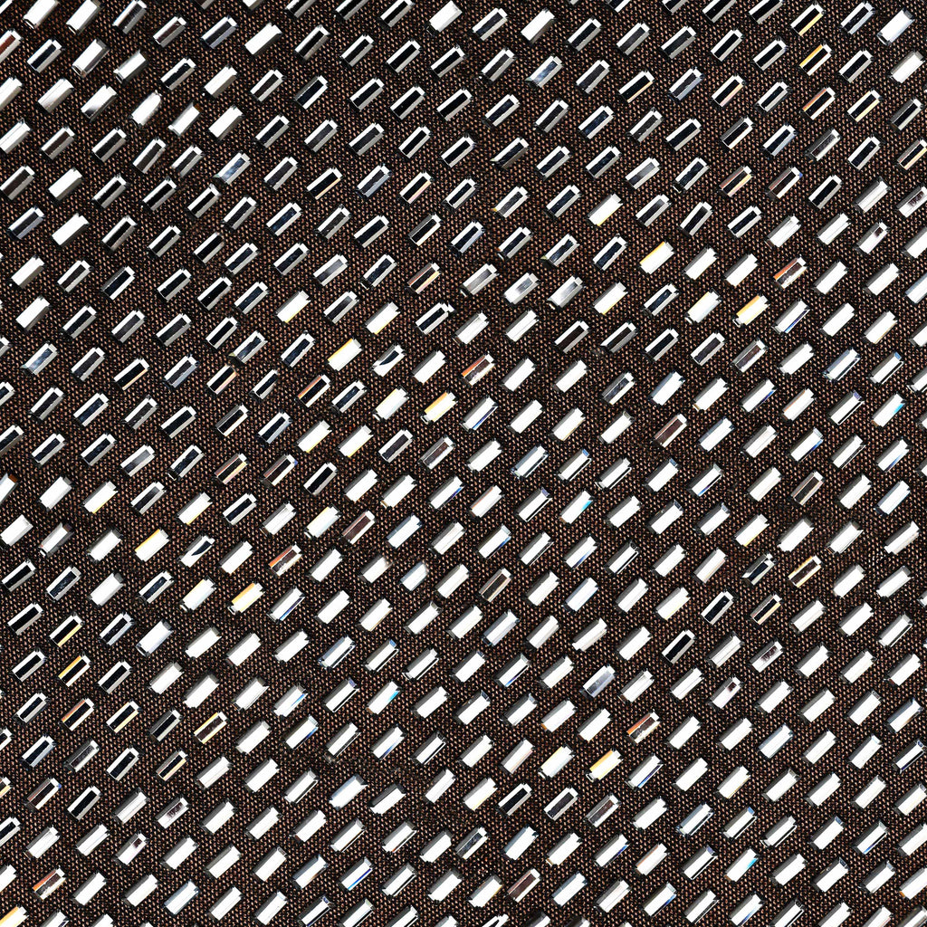 Gunmetal Rhinestone Mesh Midi Dress
