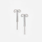 Double Crystal Bow Earrings