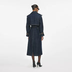 Indigo Denim Trench Coat
