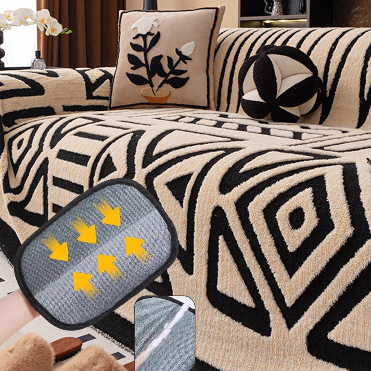 🎁2026 Collection Presale🔥Soft Plush Non-Slip Couch Cover💖