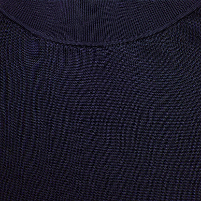Navy Viscose Knit Top