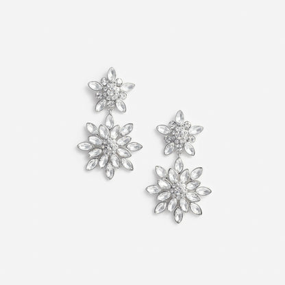Crystal Tiered Earrings