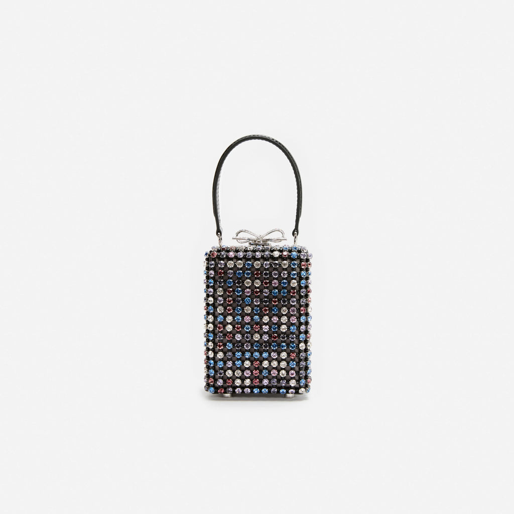 Multi Crystal Chainmail Micro Bag