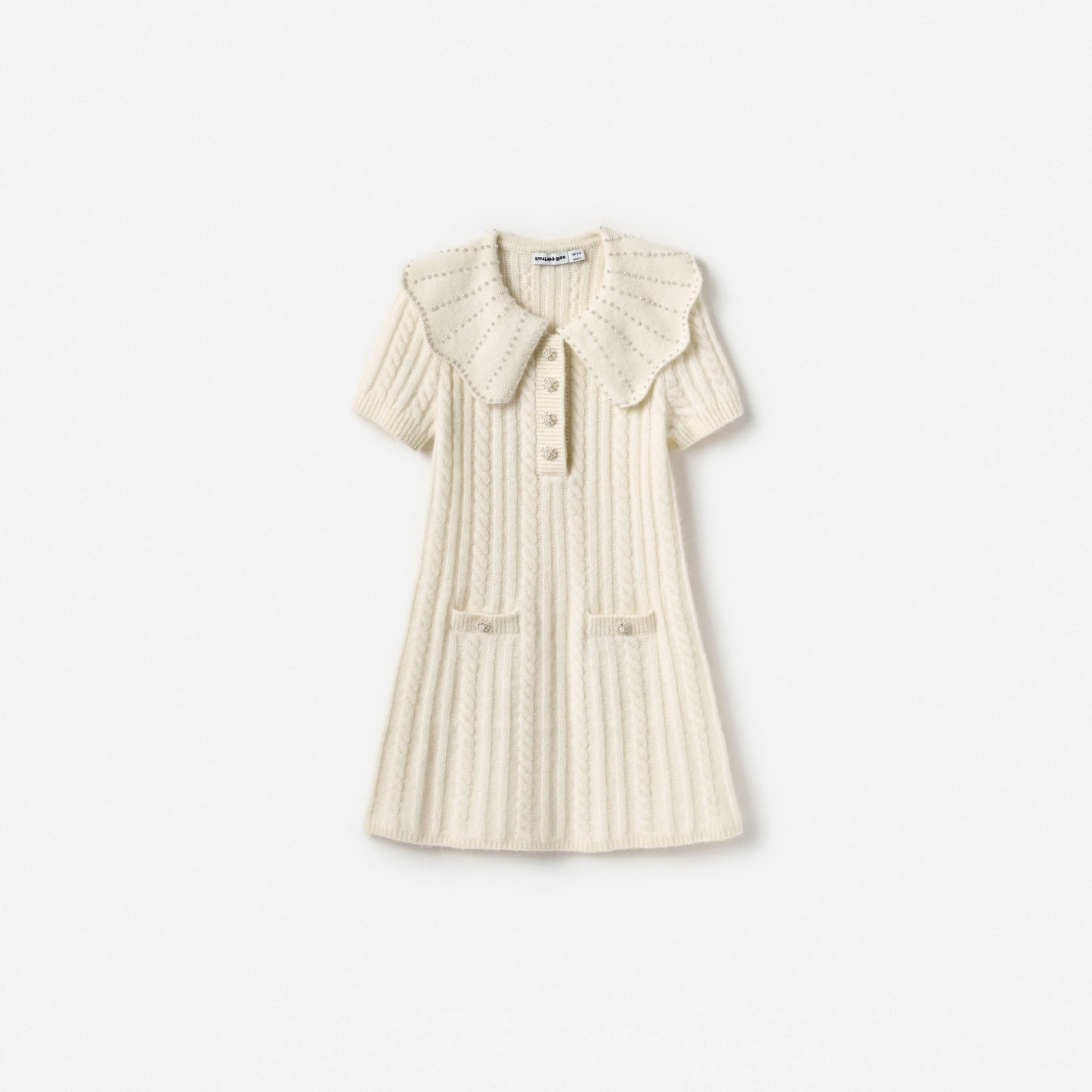 Cream Alpaca Knit Dress