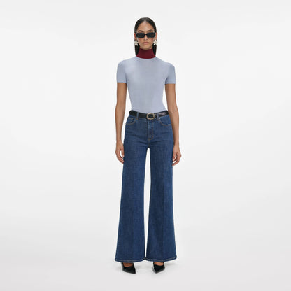 Blue Flared Jeans