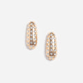 Gold Crystal Bar Earrings