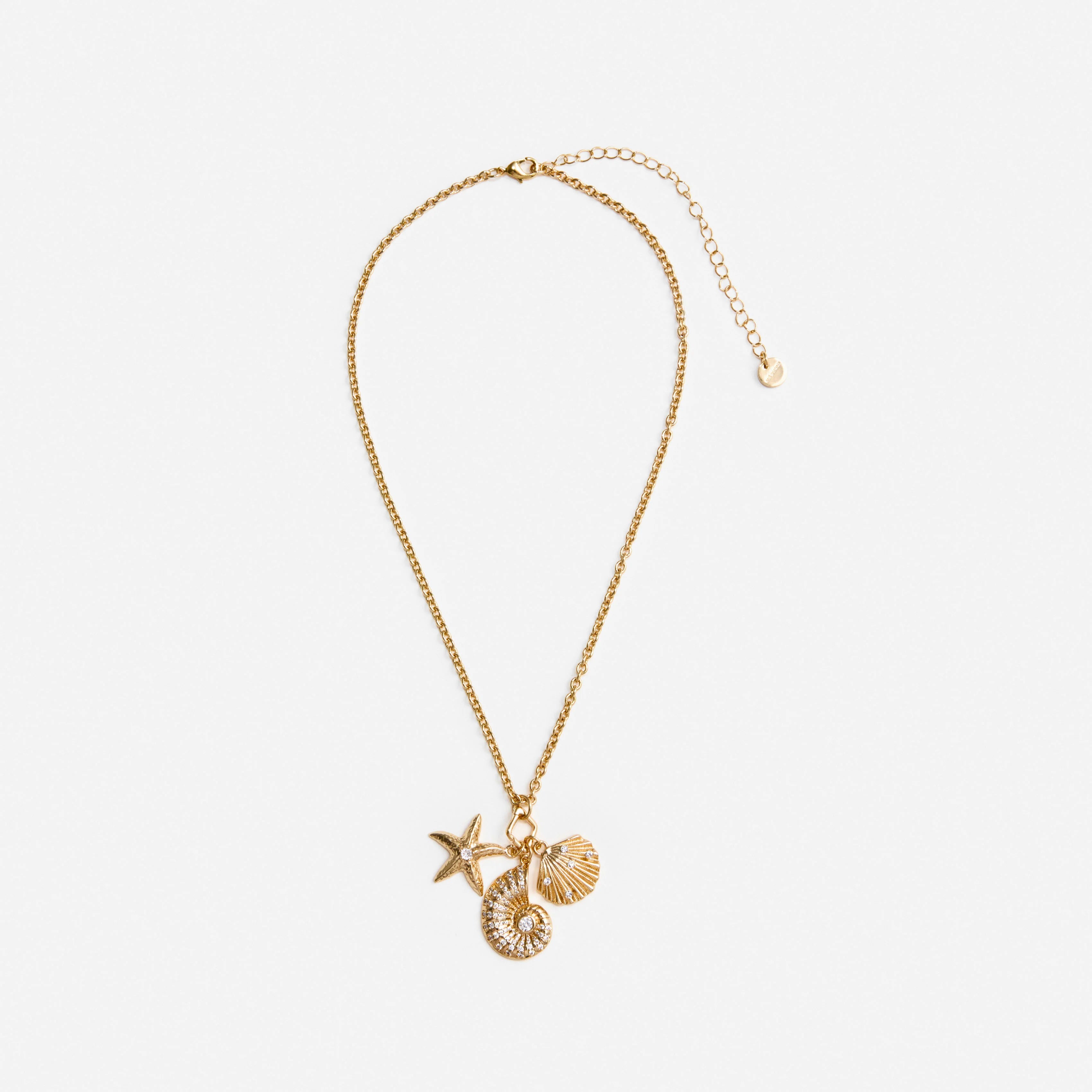 Gold Multi Charm Necklace