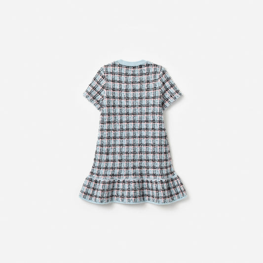 Textured Stripe Knit Dress