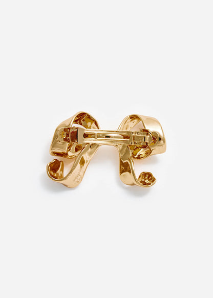 Gold Bow Hair Clip