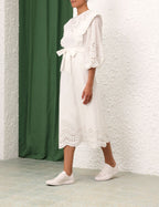 Junie Embroidered Midi Dress