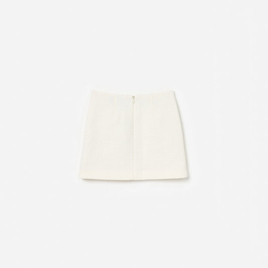 Cream Boucle Skirt
