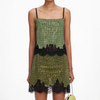Green Crystal Chainmail Top