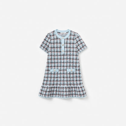 Textured Stripe Knit Dress
