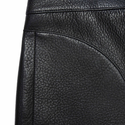 Black Leather Mini Skirt