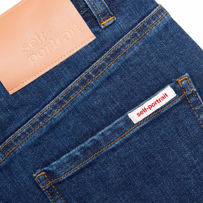 Blue Straight Leg Jeans