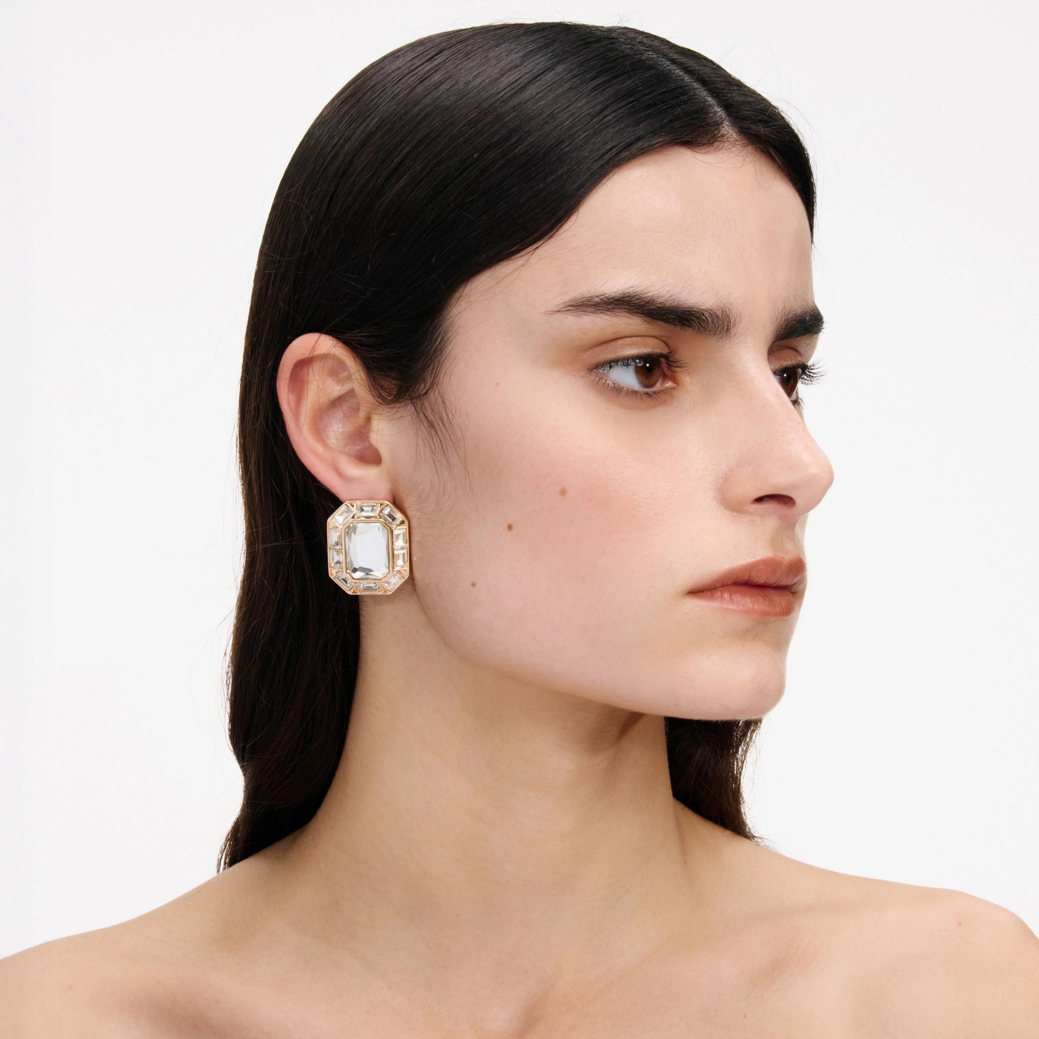 Gold Crystal Earrings