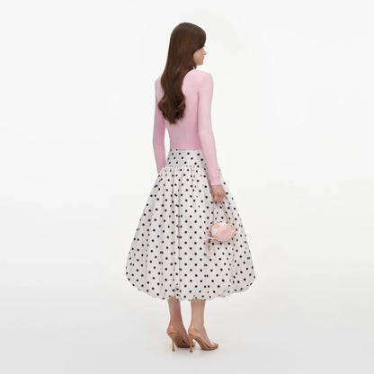 Pink Flower Knit Jumper