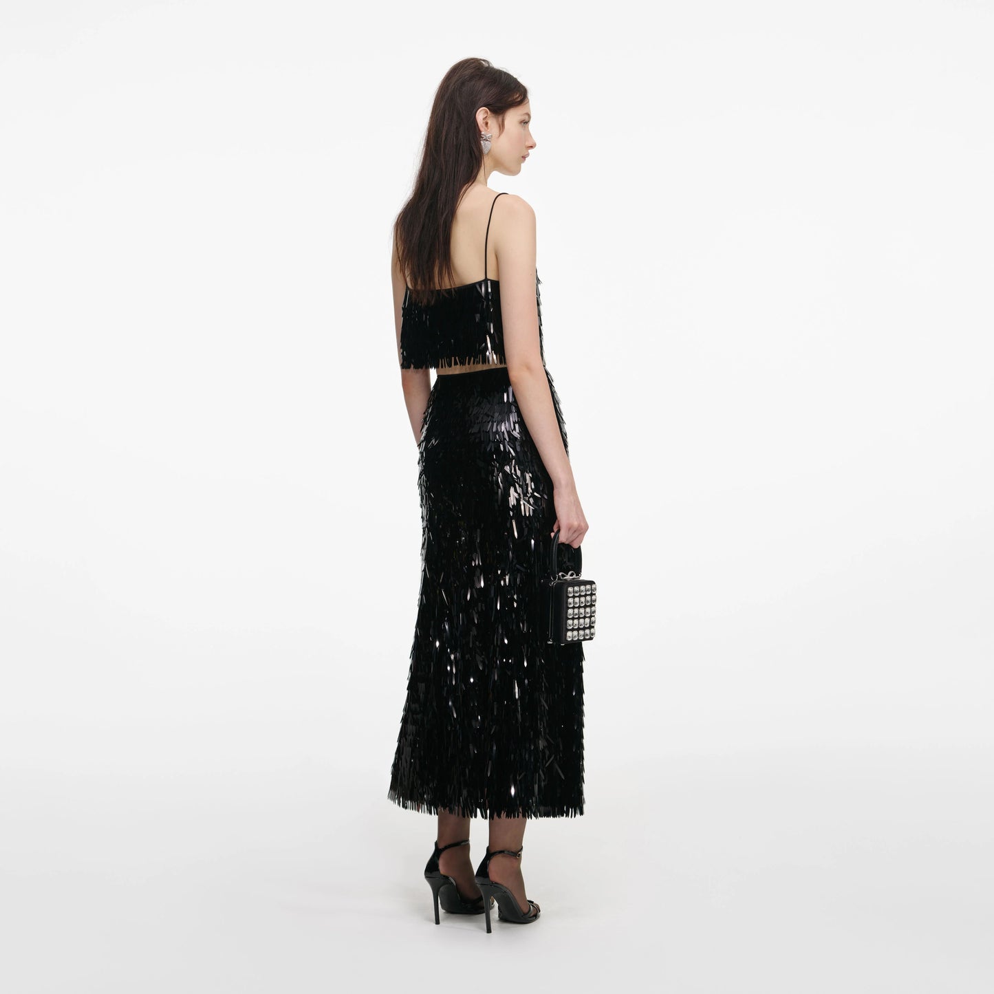 Black Sequin Top