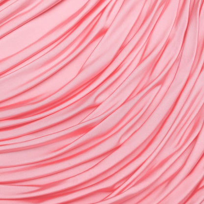 Pink Jersey Gathered Maxi Skirt